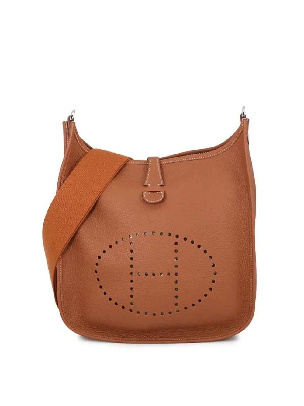 Hermes Shoulder Bag Evelyne 3 PM Gold Silver Taurillon Clemence - Picture 1 of 10